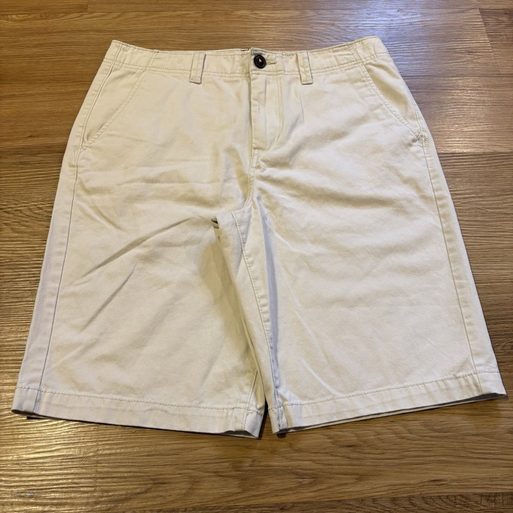 American Eagle Longboard Shorts Men's 32 Light Khaki Beige Preppy Skater Y2K